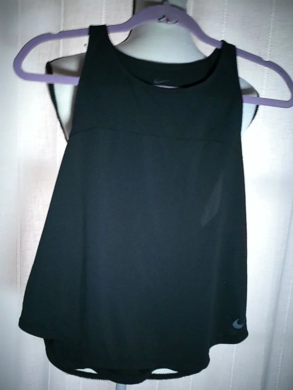NIKE DRI-FIT NWOT Sleeveless Scoop Neck Black Athletic Tee L_2